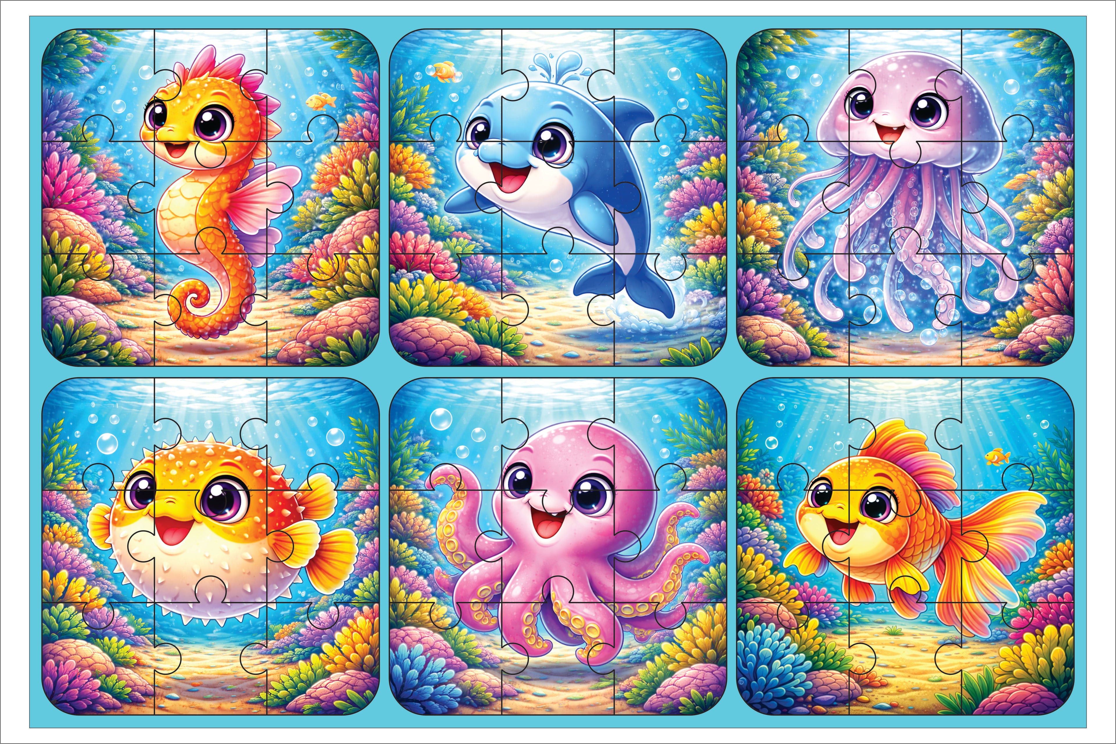 Complete Smart Bundle – 4 Adventure Sets (Jungle, Dino, Ocean & Bird Safari)
