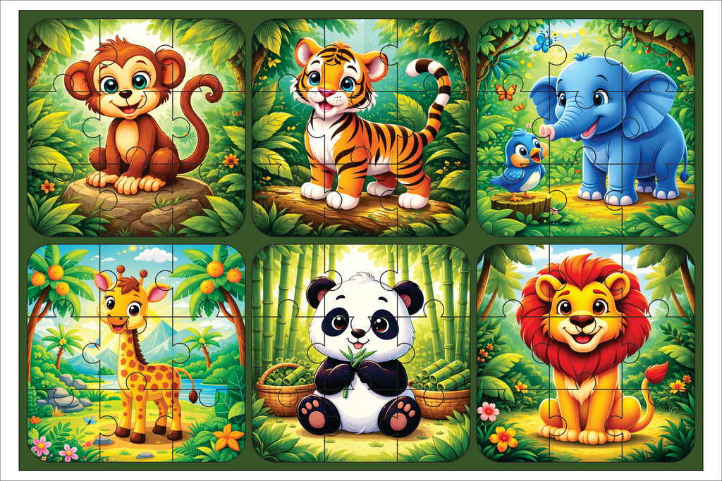 Complete Smart Bundle – 4 Adventure Sets (Jungle, Dino, Ocean & Bird Safari)