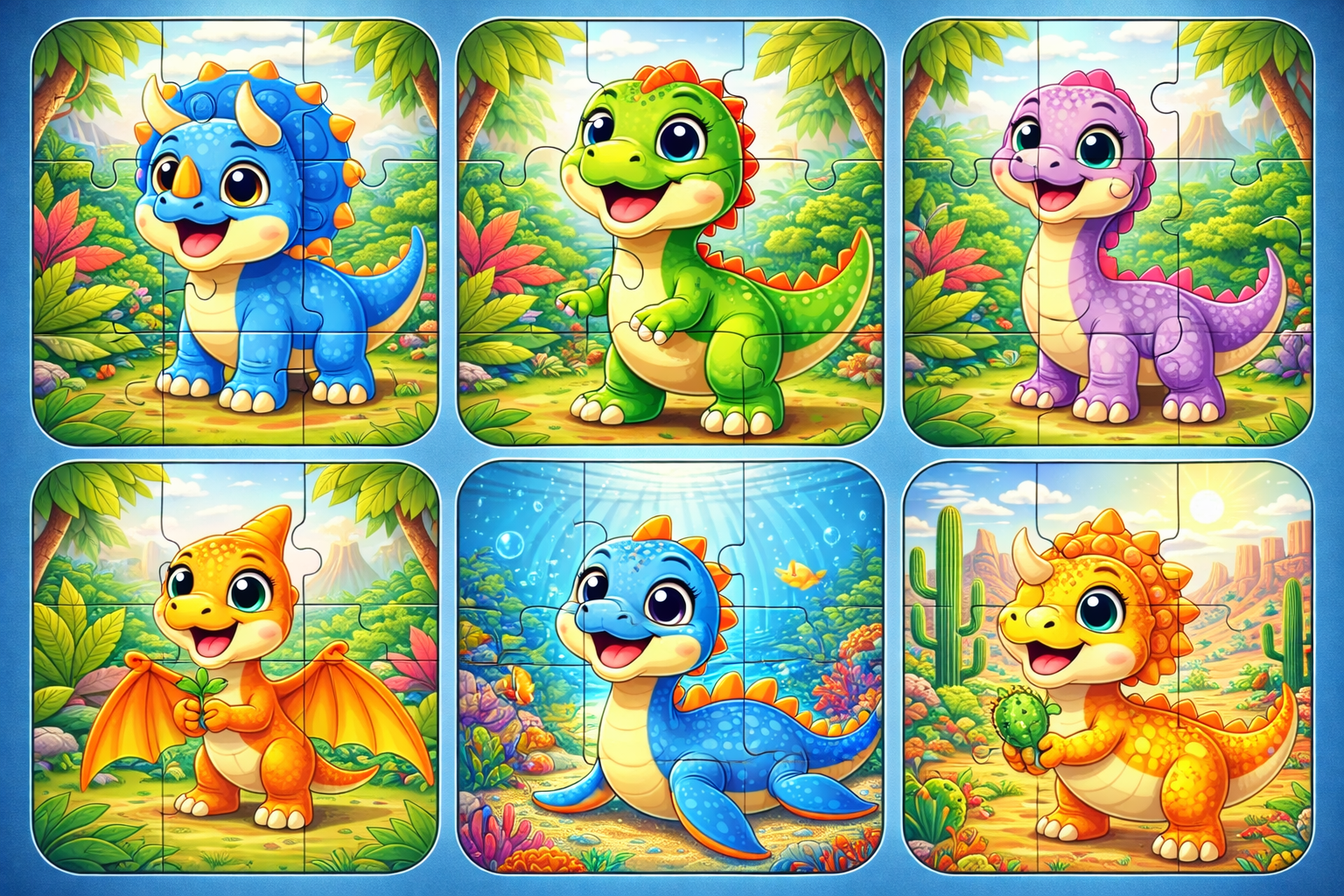 Dino Adventure Jigsaw Set