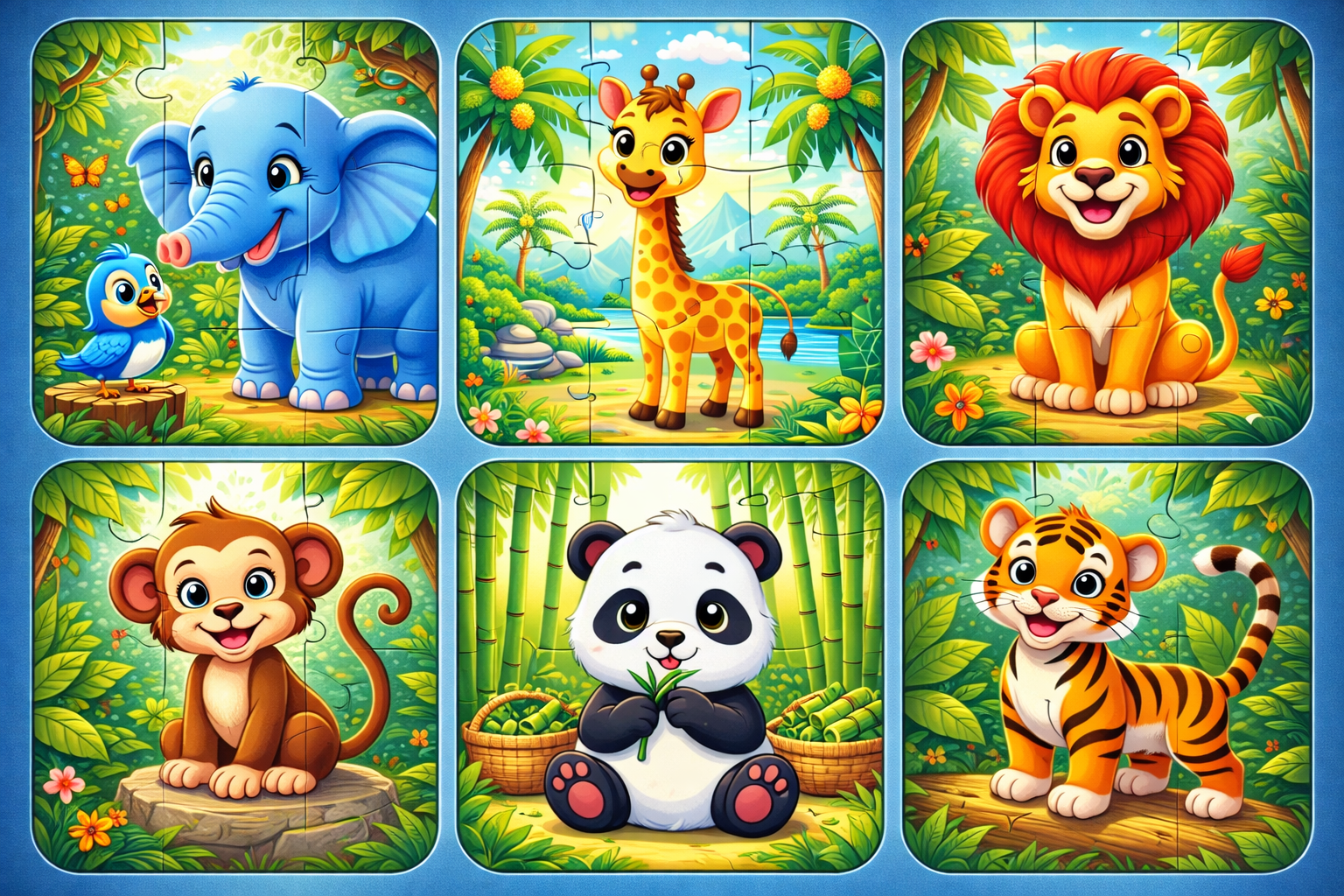 Safari Animals Jigsaw Set